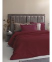 Σετ Παπλωματοθήκη Υπέρδιπλη 240x250 Posh Sateen BORDO