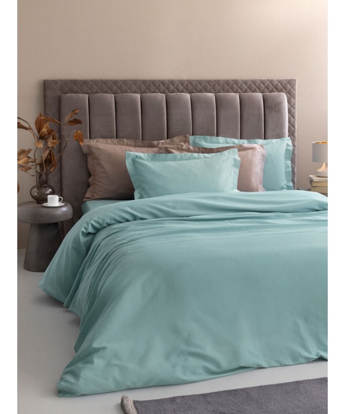 Σετ Παπλωματοθήκη Υπέρδιπλη 240x250 Posh Sateen MINT