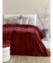 Κουβέρτα Βελουτέ 220x240 DREAM VELOUR/3 BORDO
