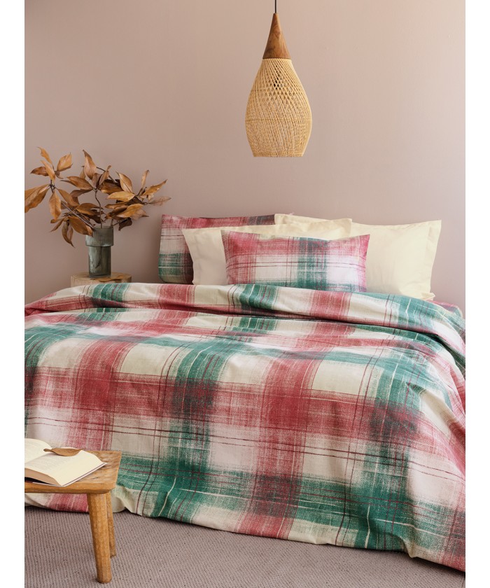 Σετ Παπλωματοθήκη Μονή Flannel Beauty 170x250 FB0221