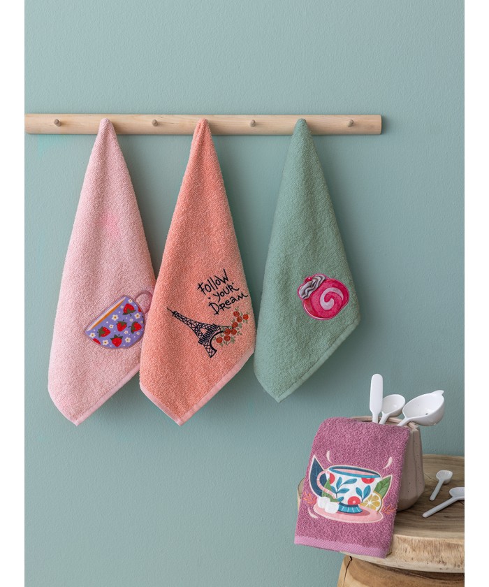 Σετ 4 Πετσέτες Κουζίνας Kitchen Towels 40x70 KT230