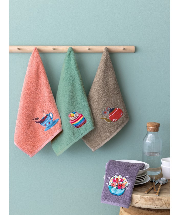 Σετ 4 Πετσέτες Κουζίνας Kitchen Towels 40x70 KT240
