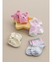 Σετ Καλτσάκια - γαντάκια New Baby NB0144 GIRL