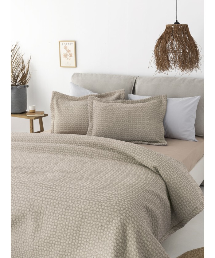 Κουβέρτα Matelasse 230X260 DAPHNE BEIGE