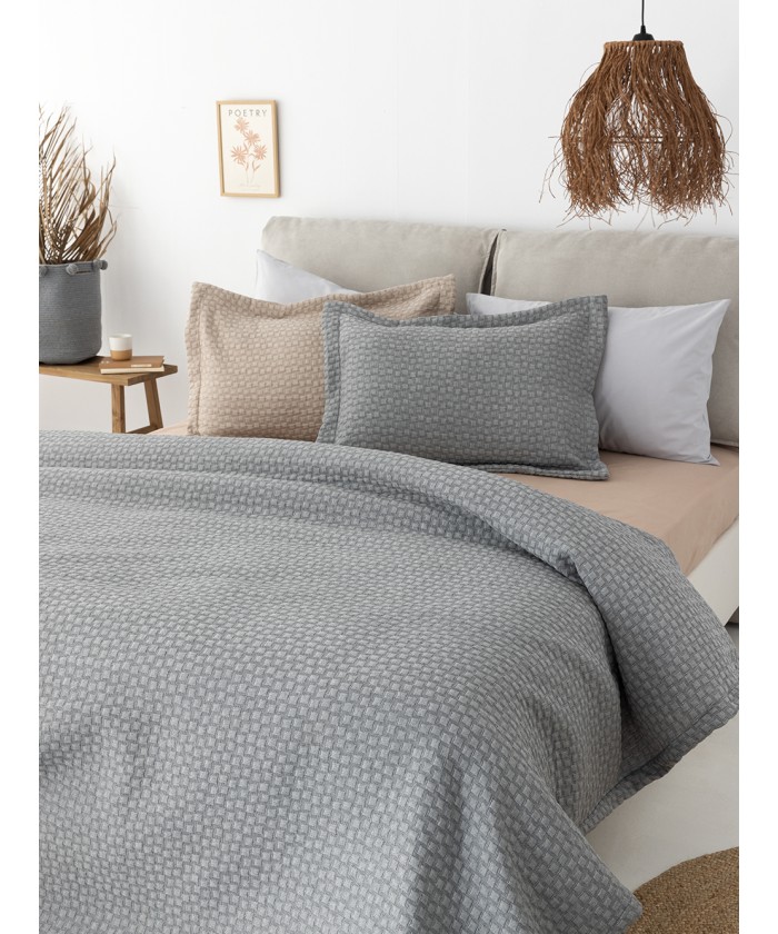 Κουβέρτα Matelasse 230X260 DAPHNE GREY