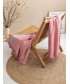 Διακοσμητικη Μαξιλαροθηκη 55x55 OBA/2 PINK/GREY