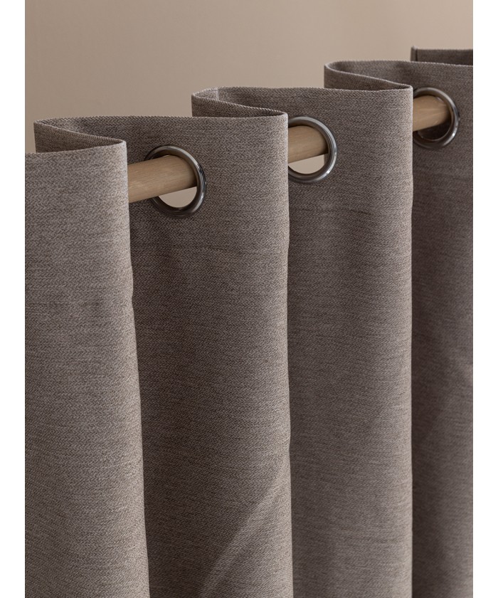 Κουρτίνα Με Τρουκς 140x260 CRESS BEIGE