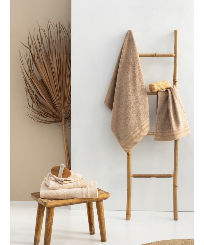 Σετ Πετσέτες (30X50, 50X90, 70X140) BORA BEIGE