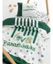 Σετ Σεντόνια Κούνιας Panathinaikos F.C. 130x170 FC11 Με Λάστιχο
