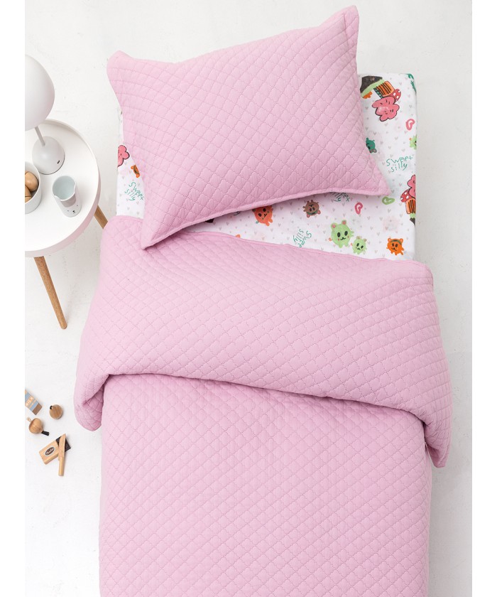Σετ Κουβερλί υπέρδιπλο 220x240 JENN PINK
