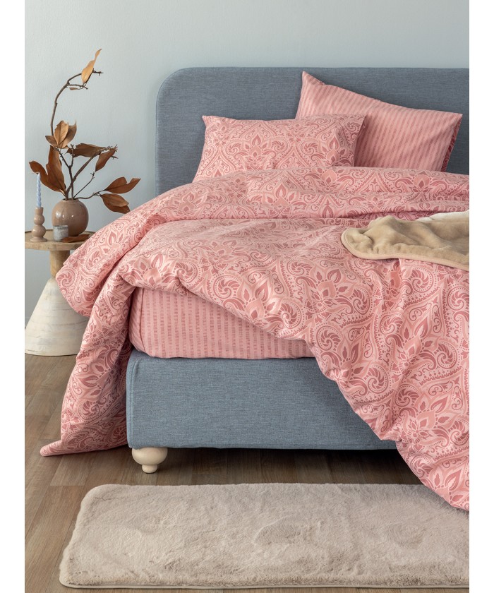 Σετ Σεντόνια Υπέρδιπλα Flannel Beauty 240x265 FB0233 Χωρίς Λάστιχο
