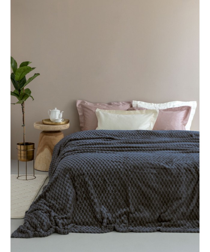 Κουβέρτα Fleece 220x240 ASTER COAL
