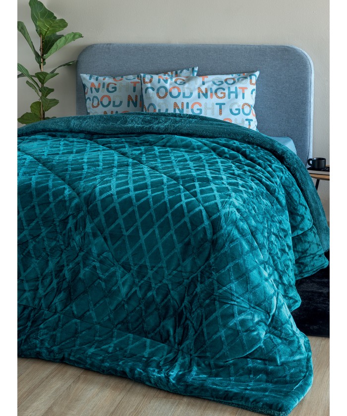 Κουβερτοπάπλωμα Υπέρδιπλο 220x240 NADINE/4 GREEN