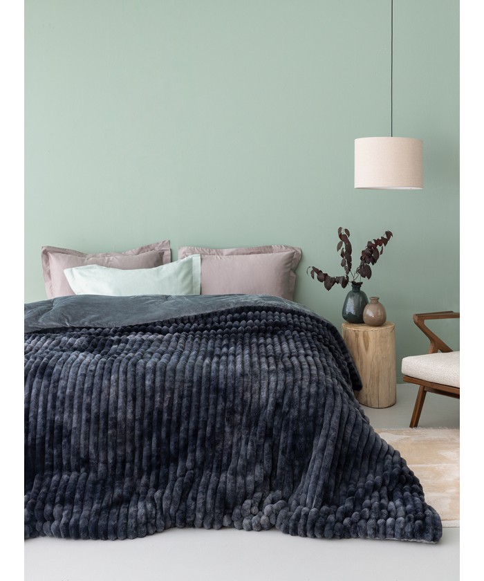 Κουβερτοπάπλωμα Υπέρδιπλο 220x240 TIDI/2 GREY