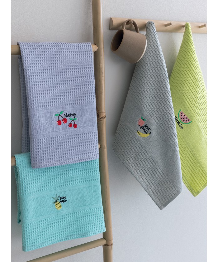 Σετ 4 Πετσέτες Κουζίνας Kitchen Towels 50x70 NORA101
