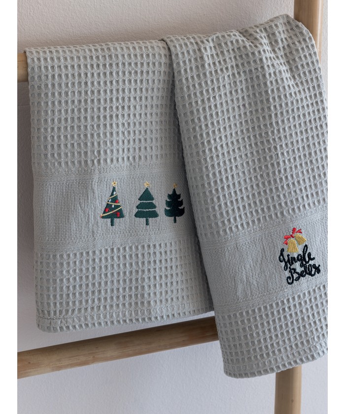 Σετ 2 Πετσέτες Κουζίνας Christmas Collection 50x70 NORA CHR101 EMBROIDERY 2