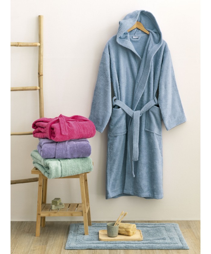 Μπουρνούζι με Κουκούλα Kids Bath JUNIOR DENIM 8-10