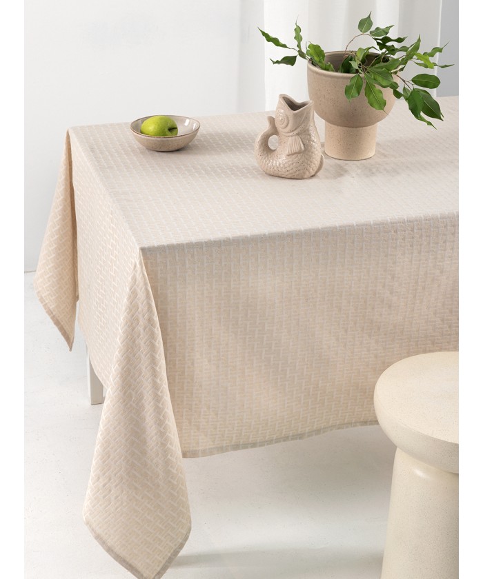Τραπεζομάντηλο Αλεκιαστο Formal Dinner 175x320 MILLY BEIGE
