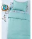 Σετ Κουβερλί ημίδιπλο 160x240 JENN/2 AQUA