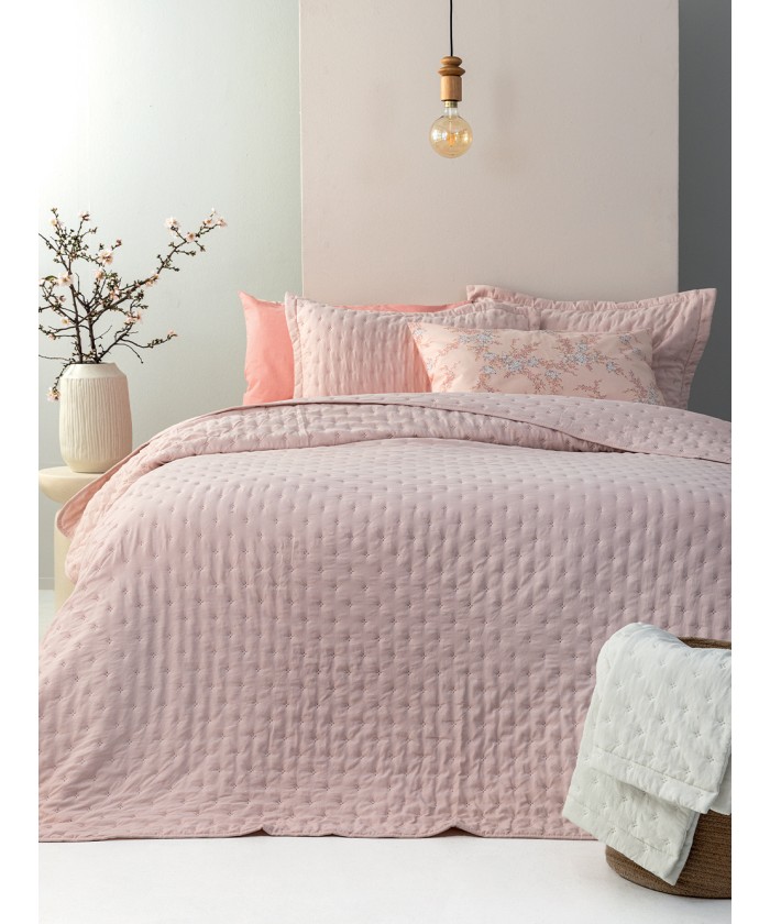 Κουβερλί King size 260x240 NICO PINK
