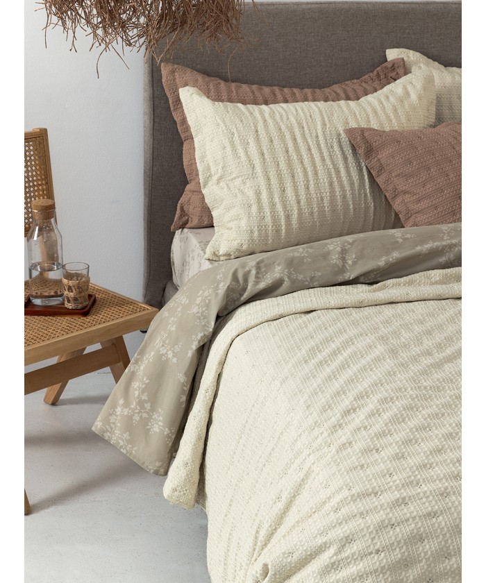 Κουβερλί ημίδιπλο 160x240 TOT IVORY