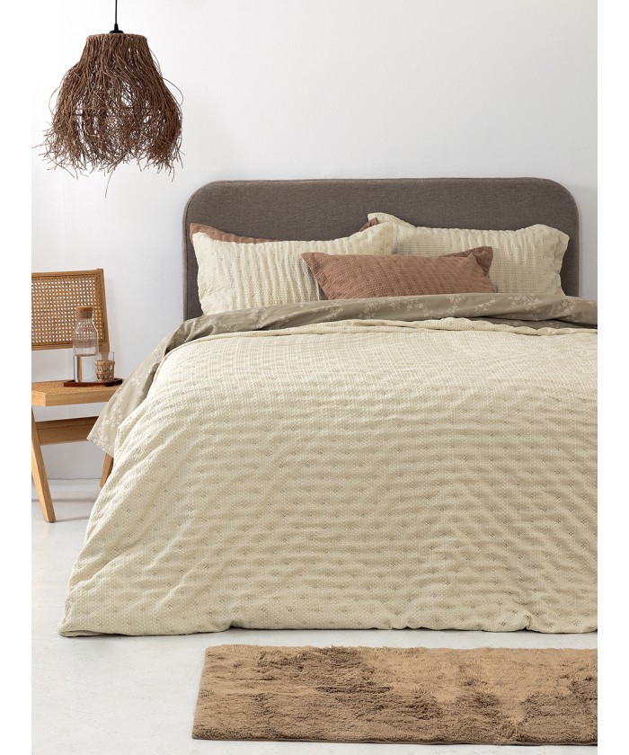 Κουβερλί υπέρδιπλο 220x240 TOT IVORY