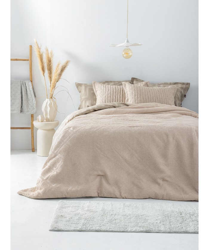 Κουβερλί King size 260x240 ALISON BEIGE