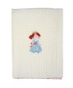 DAS BABY 6511 ΚΟΥΒΕΡΤΑ ΠΙΚΕ 110X150 DREAM EMBROIDERY ΡΟΖ