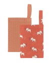 YN 25 ELEPHANTS- ORANGE ΓΑΝΤΙΑ ΜΠΑΝΙΟΥ 15Χ22 ΣΕΤ 2 ΤΕΜ